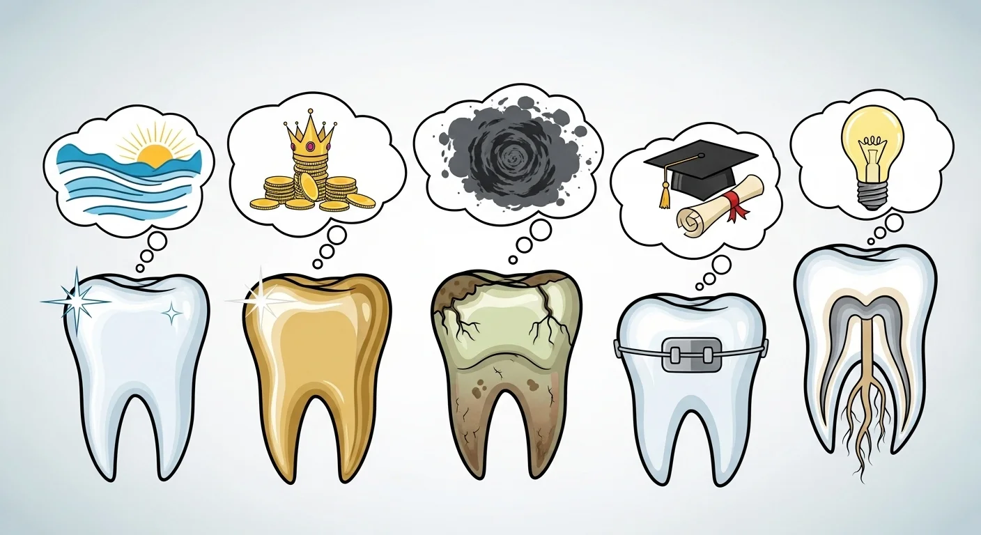 치아 상태별 꿈의 의미: 썩은 이, 금니, 건강한 이