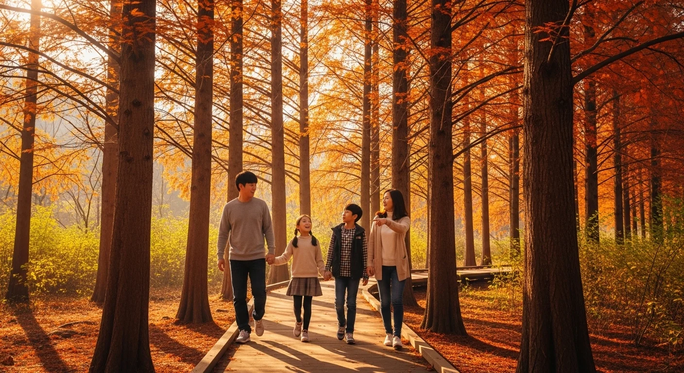 하늘까지 닿을 듯한 메타세쿼이아 숲의 매력