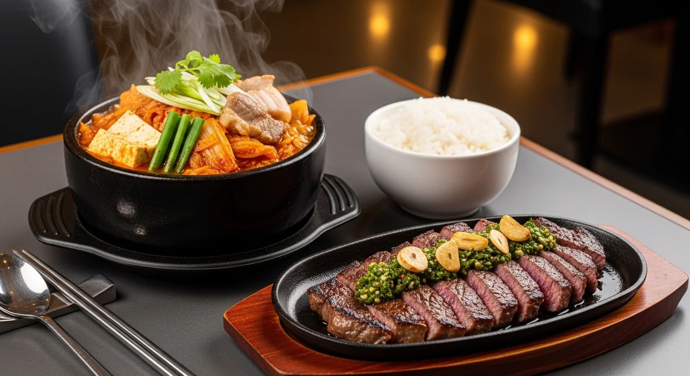 든든한 한 끼, 장독대 김치찌개와 매드포갈릭