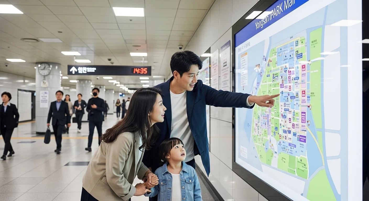 복잡한 용산 아이파크몰, 쉽게 찾아가는 법