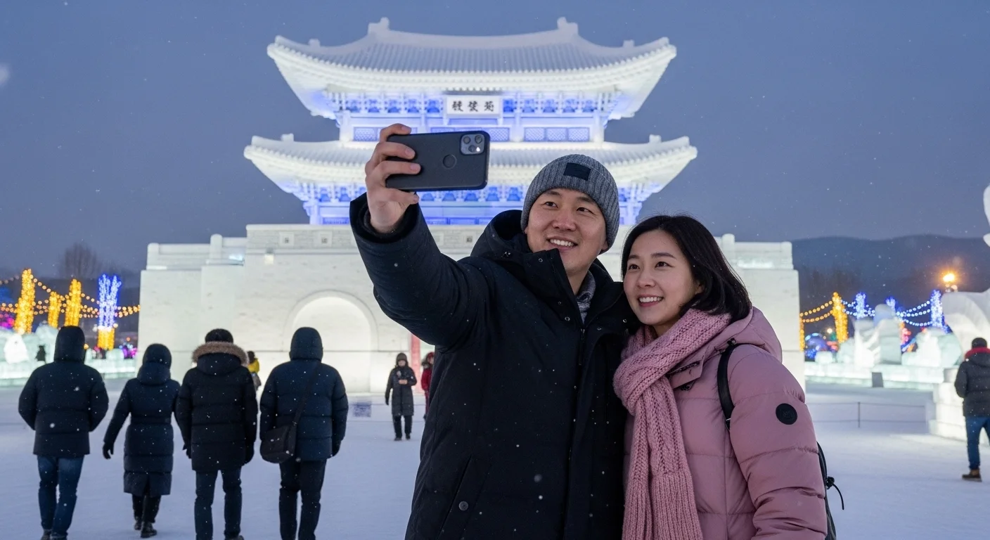 환상적인 대형 눈조각 전시, 낮에도 밤에도 즐겨봐요