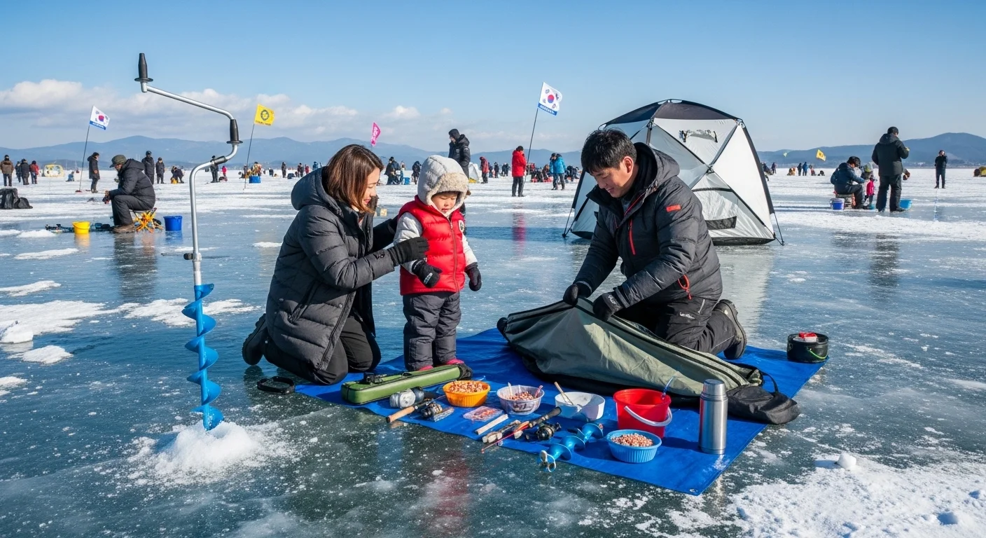 산천어 얼음낚시 예약 방법과 이용 요금