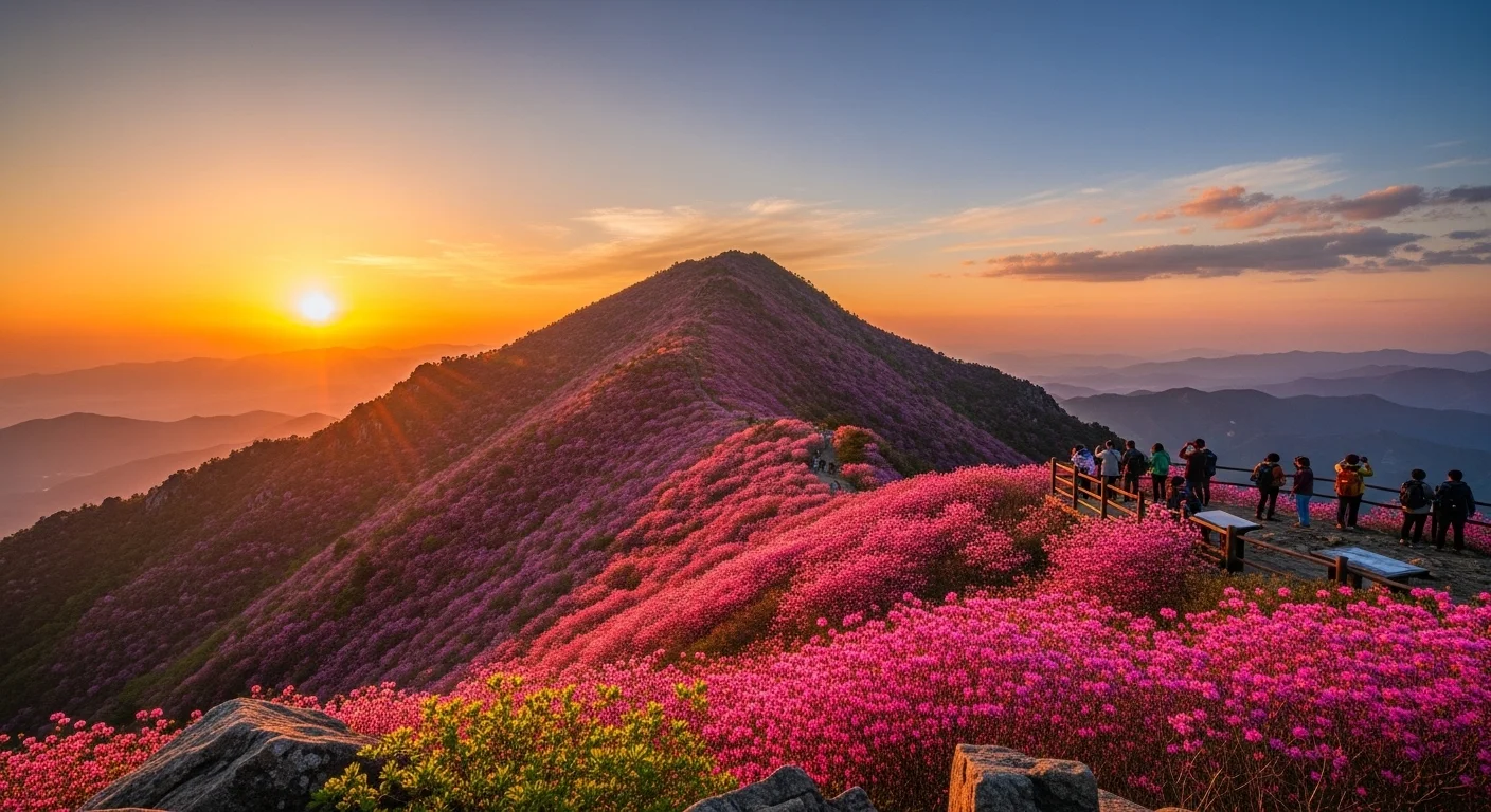 환상적인 참꽃 군락지, 개화 시기와 관람 팁