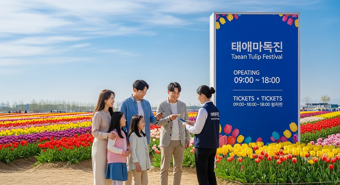 2026 태안 튤립축제, 기간과 운영 시간을 확인해요!