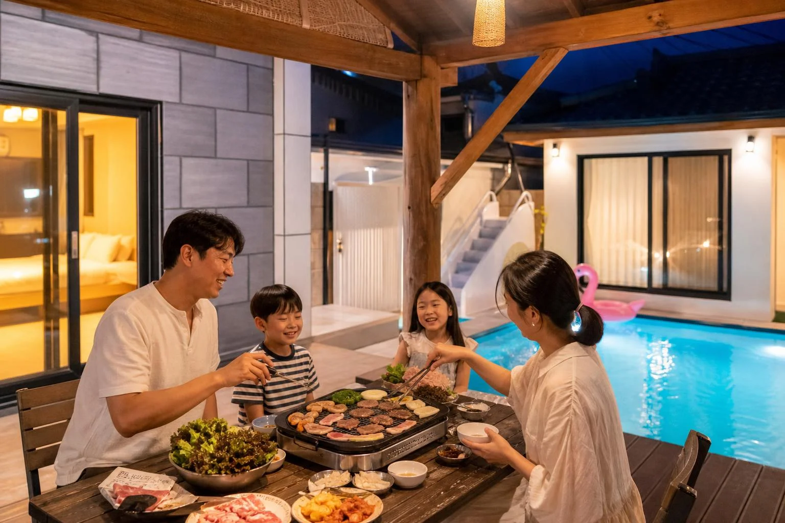 프라이빗 독채의 매력, 큐브스타 경주 키즈 풀빌라