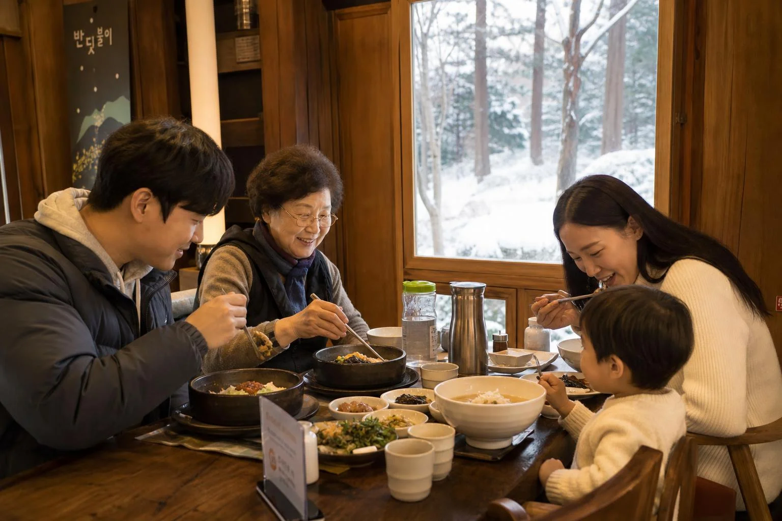 화담숲 내부 유일한 한식당, 번지 없는 주막