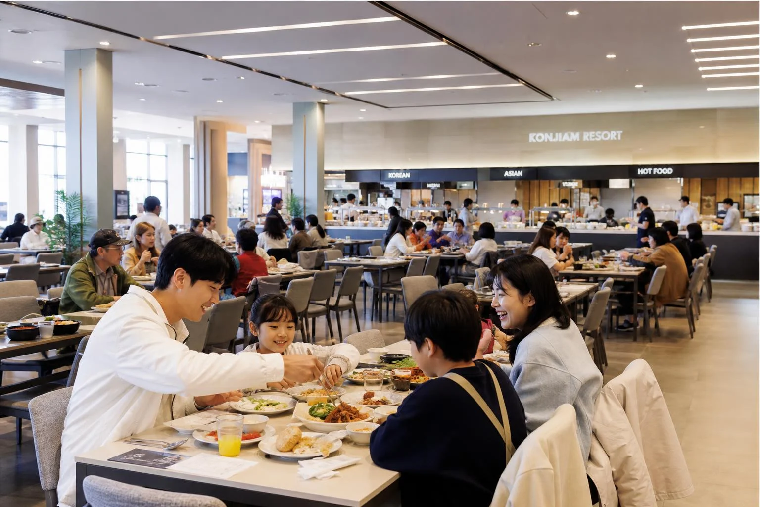 곤지암리조트 식당, 대규모 인원도 걱정 없어요