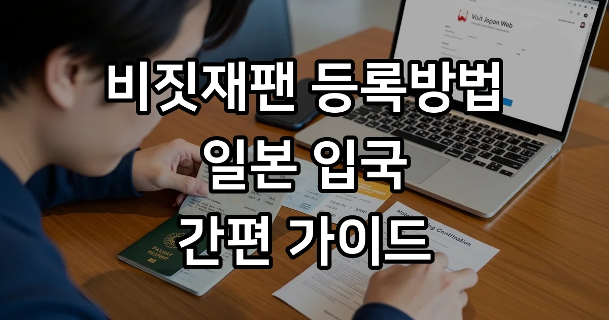비짓재팬 등록방법 일본 입국 간편하게 2026 최신