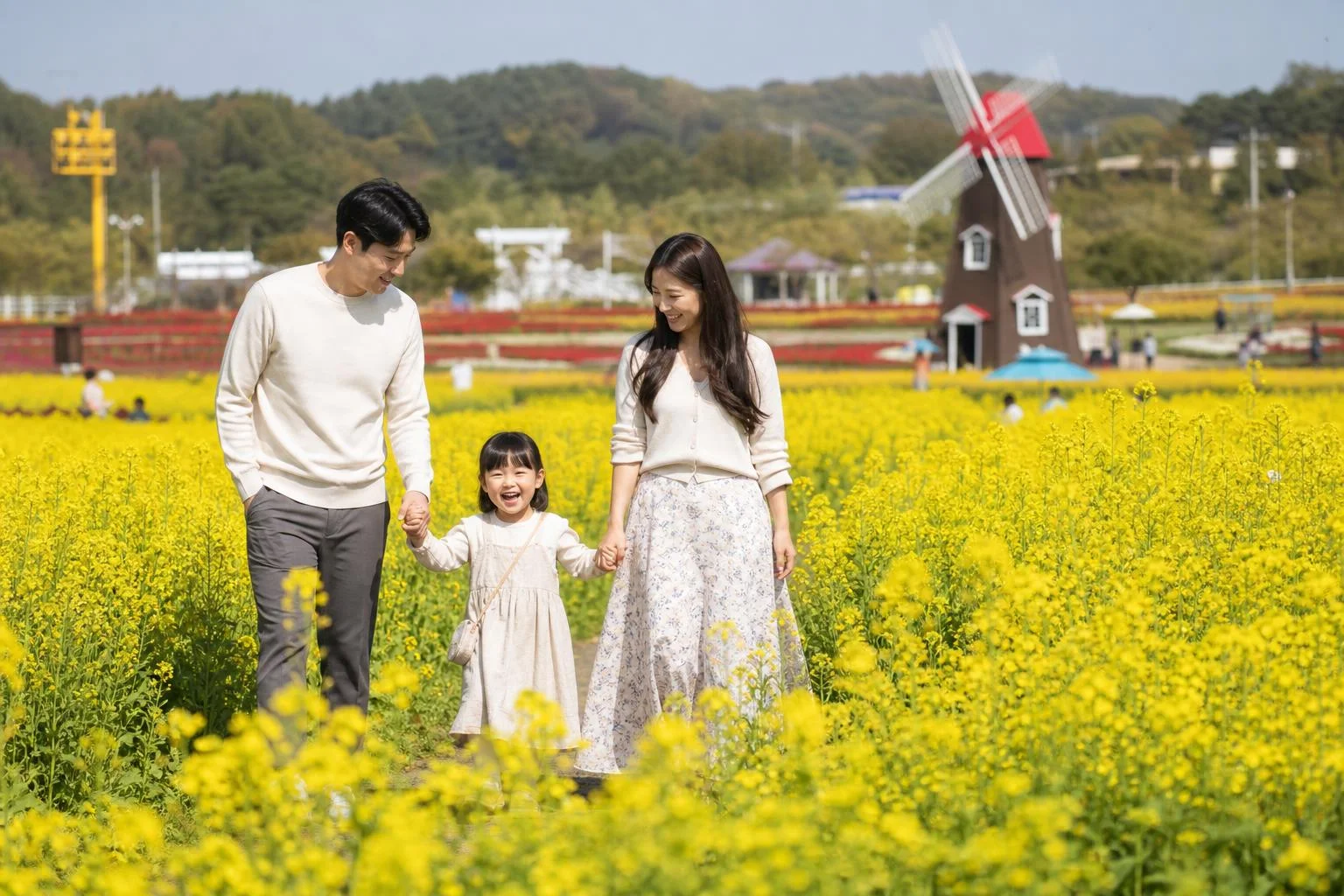 노란 유채꽃밭과 5가지 테마정원을 만나봐요